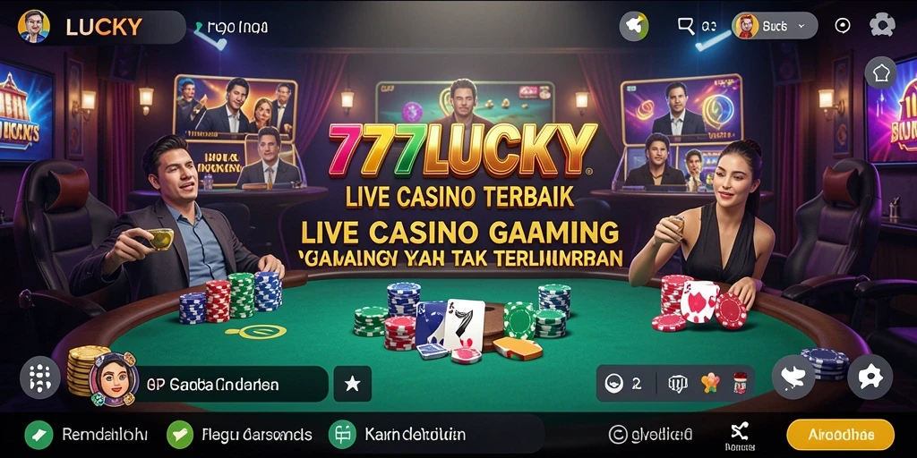 Screenshot dari gameplay Live Casino yang menarik di 777LUCKY.
