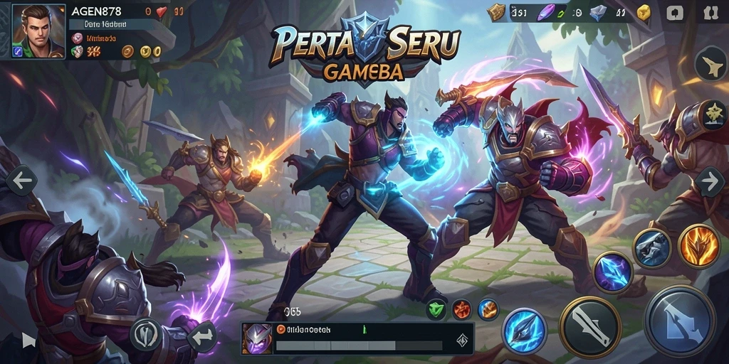 Tampilan menarik dari gameplay AGEN878 saat pertarungan berlangsung.