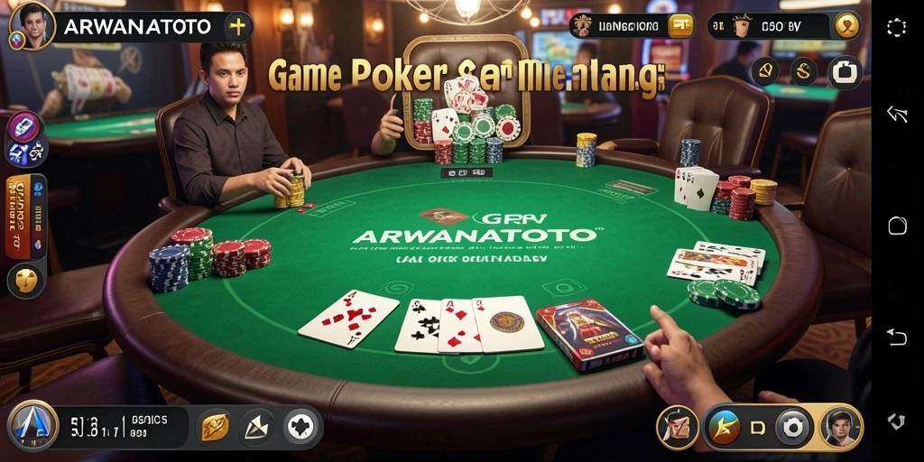 Gameplay menarik dengan tampilan poker yang menakjubkan.