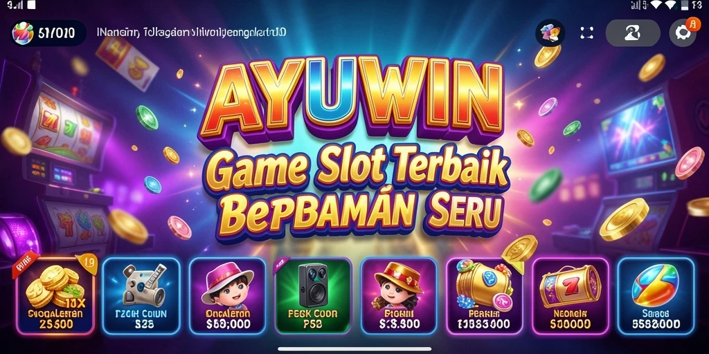 Tampilan permainan Slot AYUWIN yang mendebarkan dan penuh warna.