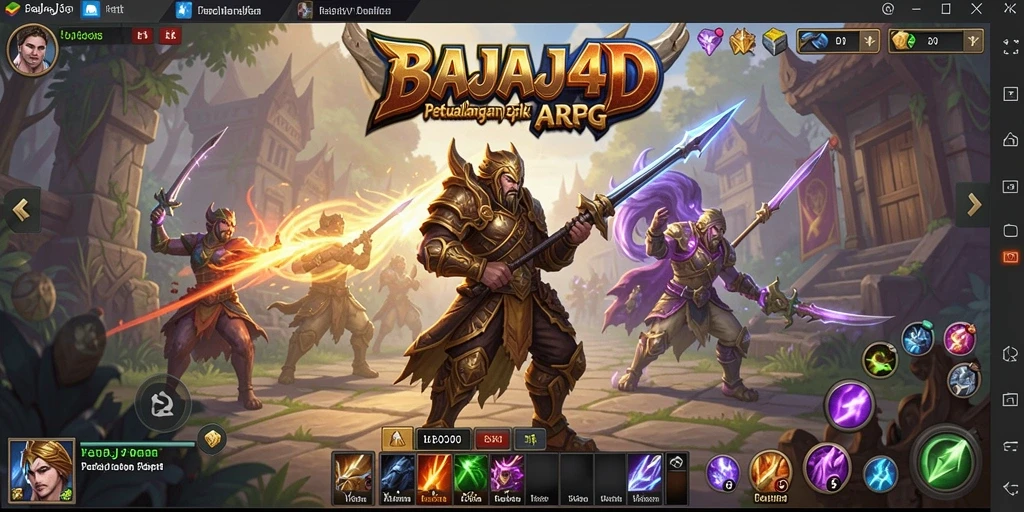 Tampilan gameplay seru dalam dunia ARPG BAJAJ4D.