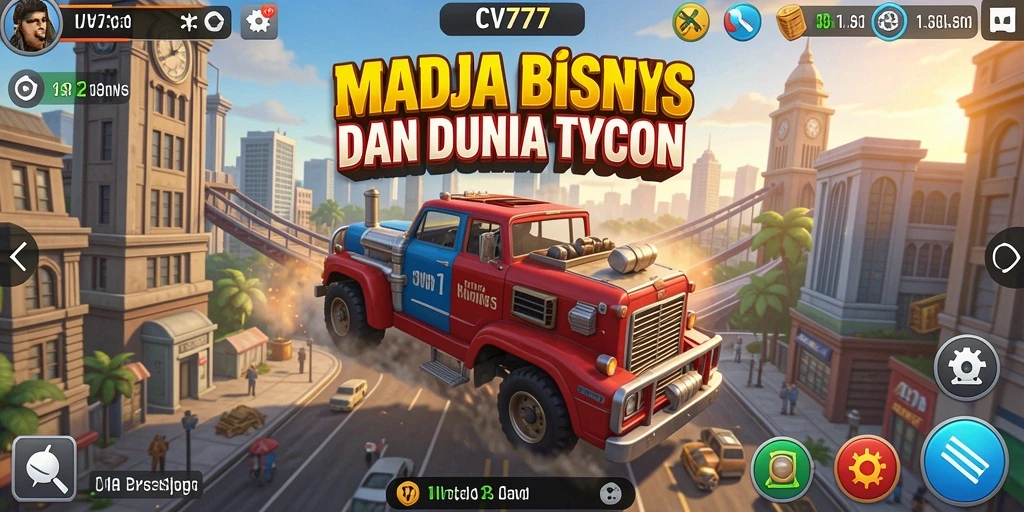 Tampilan dinamis gameplay Tycoon CV777 yang menarik.