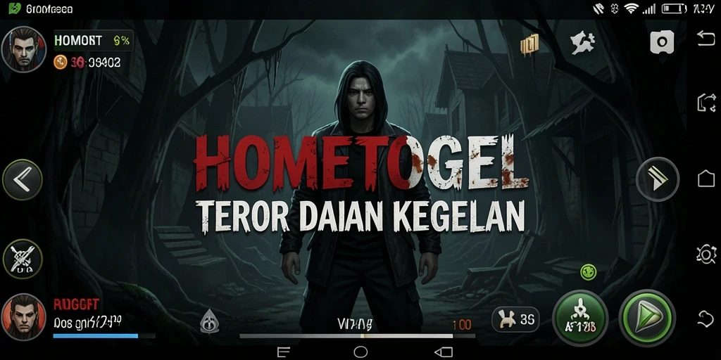 Tangkapan layar menampilkan gameplay menegangkan di dalam HOMETOGEL.