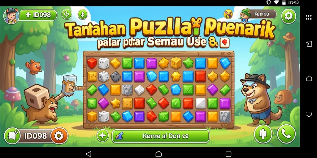 Tampilan gameplay ID098 yang menggugah selera untuk menyelesaikan teka-teki.