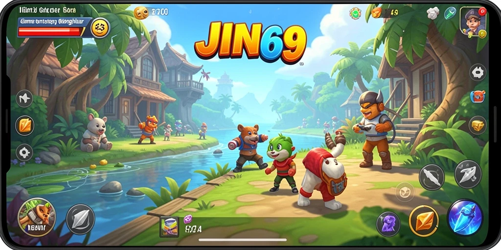 Tampilan gameplay seru dan menyenangkan dari JIN69.