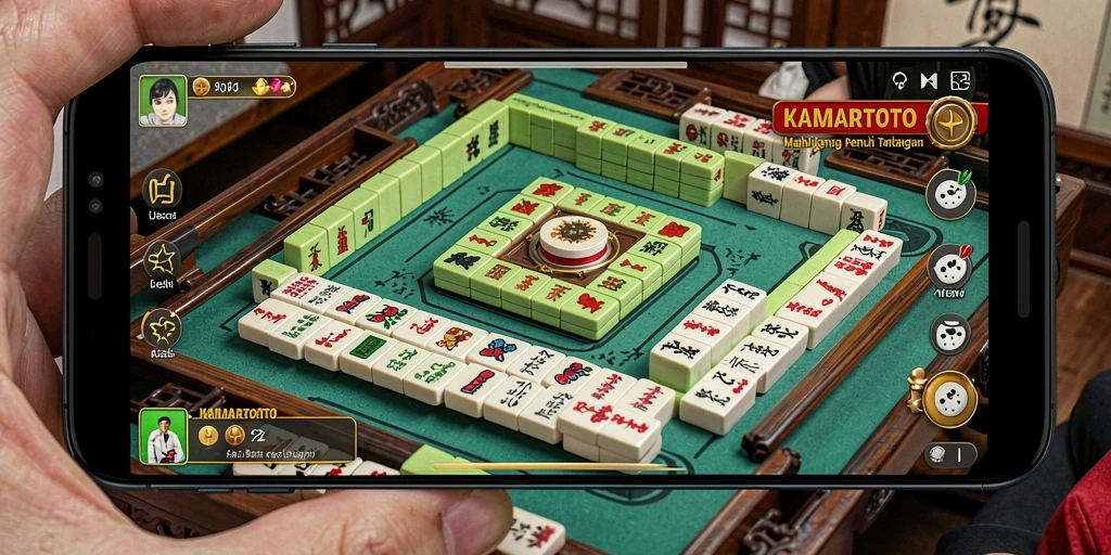 Tampilan dinamis dari permainan Mahjong KAMARTOTO yang menarik.