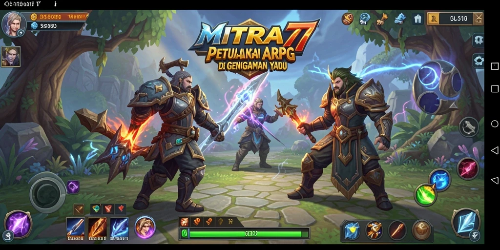 Tangkapan layar gameplay ARPG yang menakjubkan di MITRA77.