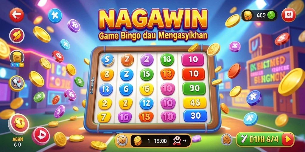 Tampilan gameplay NAGAWIN dengan suasana Bingo yang mengasyikkan.