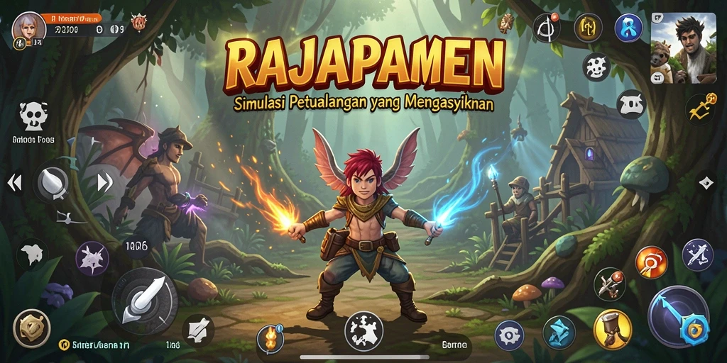 Screenshot RAJAPAMEN menampilkan gameplay strategis yang seru.