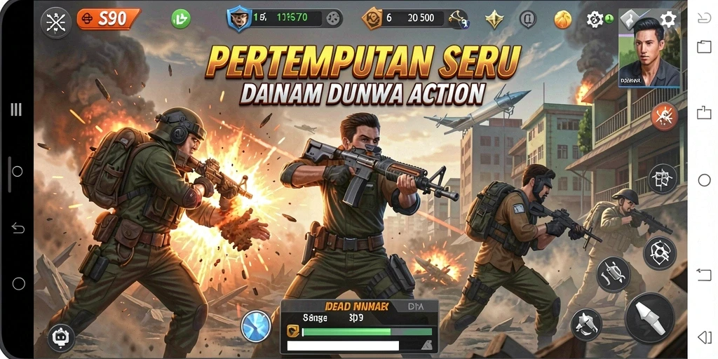 Tampilan gameplay action S80 yang mennapakkan adrenalin.
