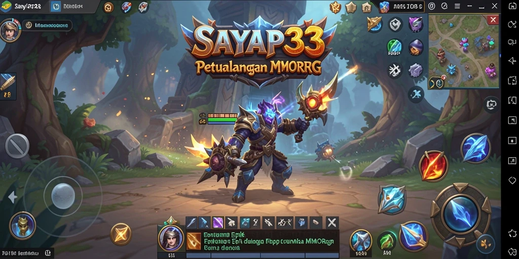 Tampilan gameplay epik di dalam SAYAP33 dengan petualangan tak terbatas.