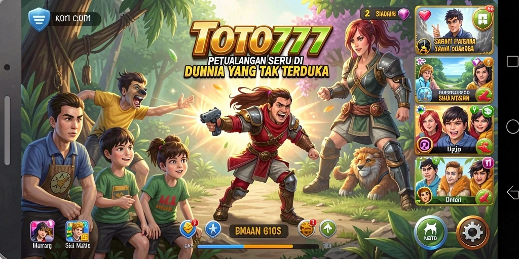 Tampilan gameplay <strong>TOTO777</strong> yang menakjubkan dan penuh aksi petualangan.
