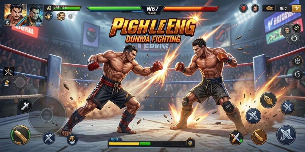 Tampilan gameplay W67 yang menegangkan dan mendebarkan.